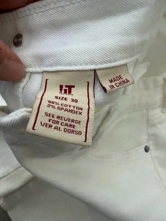 White Jean Shorts - Picture 3 of 12